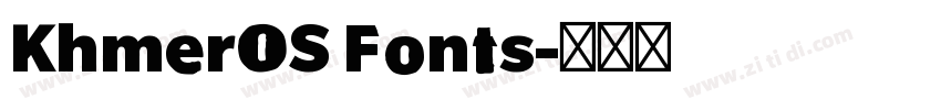 KhmerOS Fonts字体转换